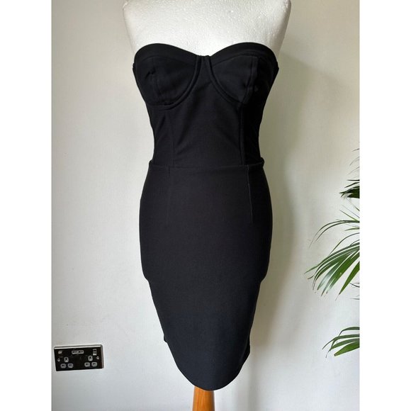 Topshop Dresses & Skirts - Topshop Black Bandeau Bodycon Dress Sizes 6, 8, 10